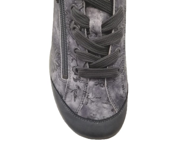 Damensneaker in H-Weite blau/print